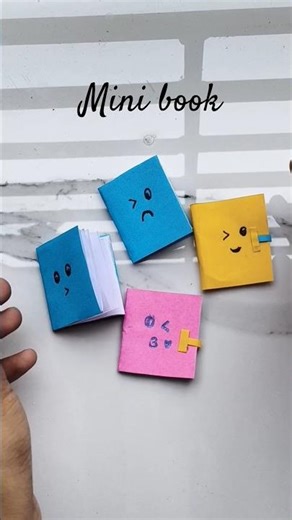 Mini book 😍🥰 #tutorial #cute #easy #minicraft #books #craft #diy #diycrafts #shorts #stepbystep#art