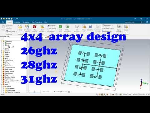 High Gain 4x4 Rectangular Patch Antenna Array at 28GHz 38GHz 46GHz for Future 5G using CST