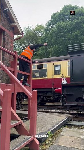 The Dangerous Job of Exchanging the Train Pilot Token | How Trains Avoid Collisions!