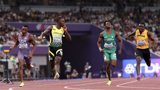 Jamaican Seville sprints to 100-metre world championship title in Tokyo