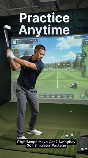 FlightScope Mevo Gen2 SwingBay Golf Simulator Package