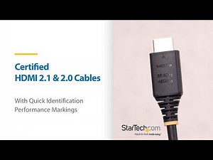 Certified HDMI 2.1 & 2.0 Cables | StarTech.com
