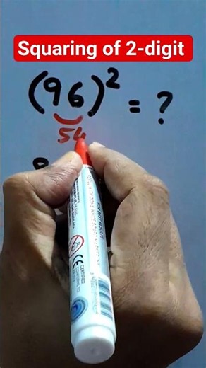 Squaring of 2-digit number in seconds #Column method of Squaring#mentalmath #easymathtricks#shorts