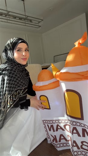 Fatima | Lebanese Comfort Recipes on Instagram: "These vibrant inflatables made setup so easy. Just plug in and voilà! The kids couldn’t stop smiling, and it instantly became the centerpiece of our decorations. 🌙 The perfect way to make this Ramadan extra special! Inflatables are from: @the.little.muslim.shop #RamadanDecor #RamadanVibes #FamilyJoy #RamadanKareem #FestiveHome"