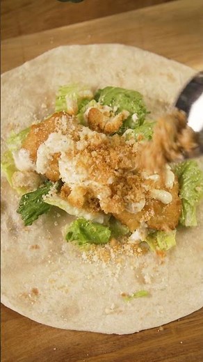 Crispy Cod Caesar Wrap 🐟✨ Easy Comfort Lunch with Trident Seafoods
