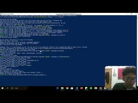 Cara install phython dan django lewat cmd/powercell.