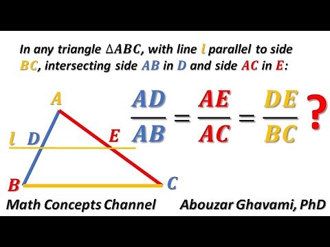 Thales' Basic Proportionality Theorem Proof