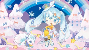 The Hatsune Miku Alolan Vulpix Mashup Merchandise Will Include a Shirt and Accessories