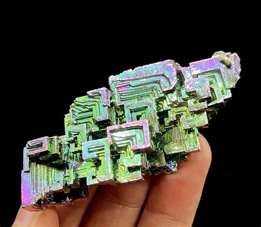 Rainbow Bismuth, Lab Grown (artificial) Crystal, 70mm 61g, CM2342237 - Etsy