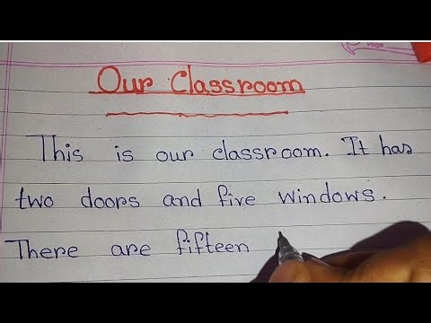 Our classroom//English paragraph//essay writing.