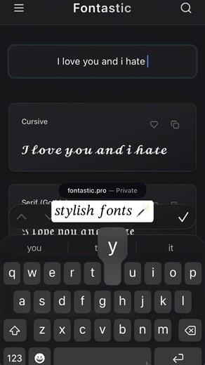Fancy fonts for Youtube, Instagram and TikTok #font #fontcreator #textgenerator