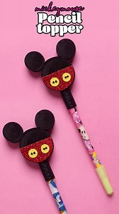 199K views · 3.5K reactions | DIY Mickey Pencil Topper | Mickey Mouse Craft | Back to School #diyvideos #diy #diycrafts #diytutorial #diyproject #diyvideos #artandcraft #easydiy #mickeymouse #pencil #penciltopper #pendecor #backtoschool #schoolcraft #craftideas #crafting #crafts #handmadewithlove #howtomake #tutorial | D.I.Yay | Facebook