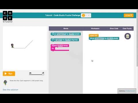 Tutorial Code Studio Puzzle Challenge