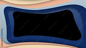 Abstract frame paper cut flat colorful shapes modern design layout best for presentations including alpha channel.