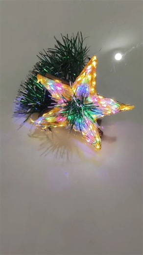 DIY Glowing Star ⭐✨ | Easy Christmas Desk Decor | #Shorts