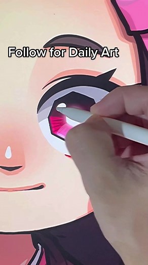 How to Draw Nezuko Kamado's Eyes | Anime Drawing Tutorial