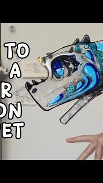 How to make a Clear Dragon Puppet!!