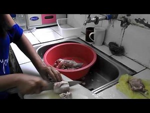 Preparing and Cooking Pork Tongue - Filipino Dish 1 of 3