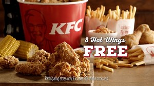 18K views · 184 reactions | Get 8 free Hot Wings with every 10 Piece Bucket and above, Friday to Sunday. Hurry, this is the last Free Wings Weekend!  | KFC | Facebook