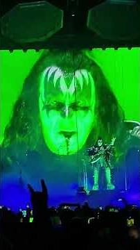Kiss - Bass Solo - Gene Simmons spitting blood live at The o2, London 05/07/2023