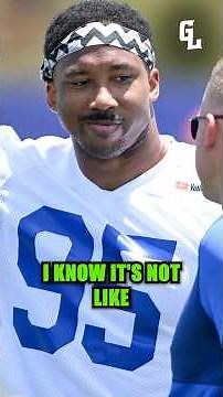 Matthew Stafford sees a familiar career arc in his new teammate, Myles Garrett