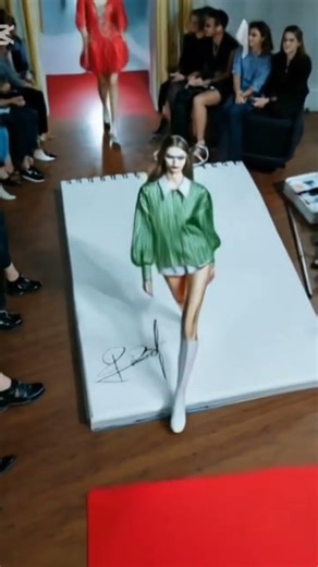 I brought the podium to life with AI✨#fashion #shortsart #ai #tutorial