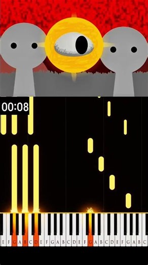 Mr. Sun in Retake Horror (Incredibox Sprunki) - Piano Tutorial