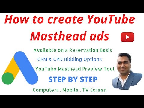 How to create YouTube MastHead Video Ads