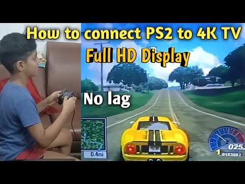 How to Connect PS2 to 4K Smart TV with full HD Display and No Lag