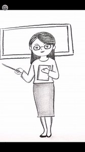 Let's Sketch Easy | How to Draw a Teacher #drawing #pencilsketch | Drawing Book