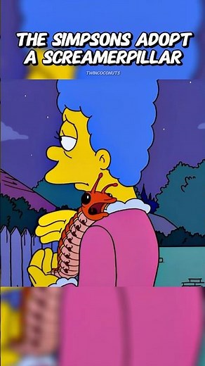 The Simpsons Adopt a Screamerpillar 🐛 #simpsons #shorts