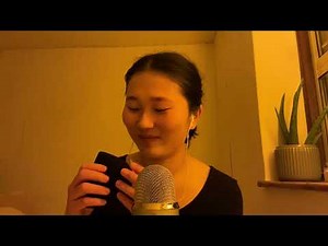 asmr relaxing foam cover sounds + whisper ramble