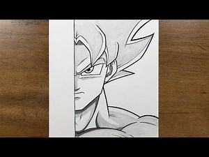 How to Draw Goku Ultra Instinct Step by Step | Easy Anime Drawing Tutorial