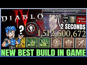 Diablo 4 - True Best HIGHEST DAMAGE Necromancer Build - BILLION DPS Bone Spear - Skills Gear Guide!