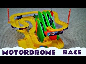 Motordrome Racing On The Rails Kids Toy Train Set