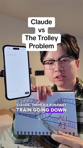 Claude and the Trolley Problem Explained