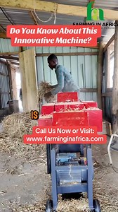 The chaff cutter machine is a must have for your farm especially livestock farmers! Get in touch to know more about this innovative farm machinery. #FarmingInAfrica #semanhyiafarms #Agribusiness #chaffcutter #agriculture #farmmachinery #livestockfeed | Farming In Africa