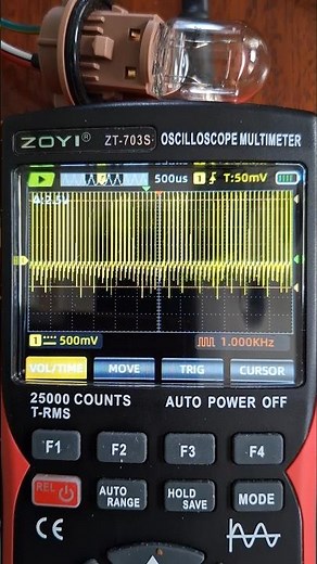 ZOYI ZT-703S Oscilloscope Multimeter: Pulse Width Modulation, 1Hz to 20kHz Sweep (Silent).