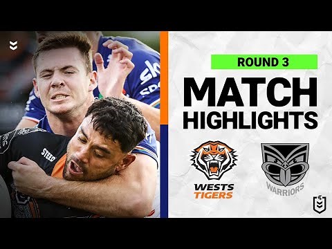 Wests Tigers v New Zealand Warriors | Match Highlights | Round 3, 2022 | NRL