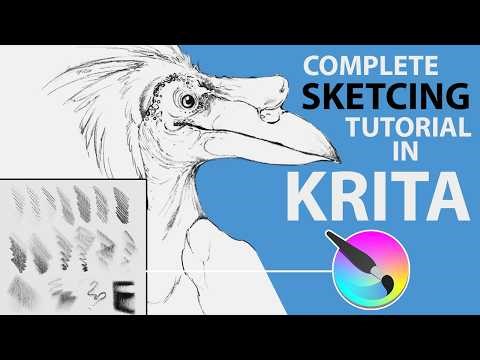 Animal painting in krita | #SKETCHES
