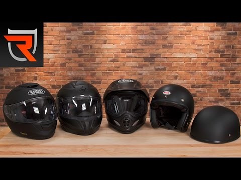 Motorcycle Helmet Type Buyer's Guide Video | Riders Domain