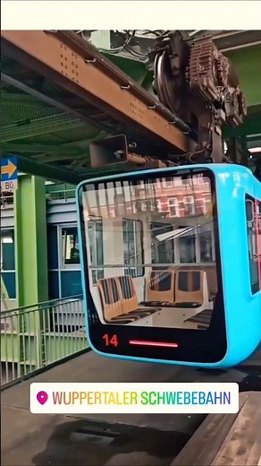 Gliding through Wuppertal on Germany’s iconic hanging train 🇩🇪