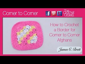 Crochet Corner to Corner Border | EASY | The Crochet Crowd