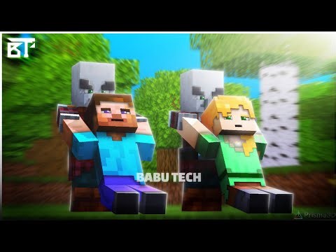 Pillagers Kidnapped Steve And Alex | Babu Tech | Prisma 3D Minecraft Animation