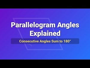 Properties of Parallelograms: Consecutive Angles Sum to 180°