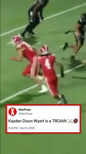 Top WR Kayden Dixon-Wyatt Commits to USC! #shorts