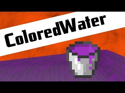 Dye-able Water! || Colored Water ModShowoff || 1.6.4 Minecraft
