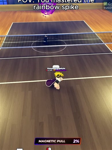 Mastered rainbow spike baby #volleyballlegends #roblox #volleyball #haikyuulegends #haikyuu #robloxvolleyball #bluelock #bluelockrivals #volleyballlegendscodes