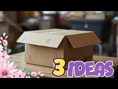 3 DIY Cardboard Box Crafts That Are Useful and Beautiful