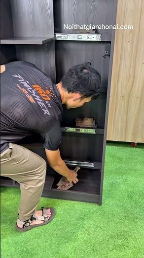 DIY Hidden Drawer Access Using an RFID Key Card #SecretStorage #SmartFurniture #HomeHacks #ASMR